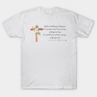 Aaronic Blessing May the Lord Bless You Prayer T-Shirt